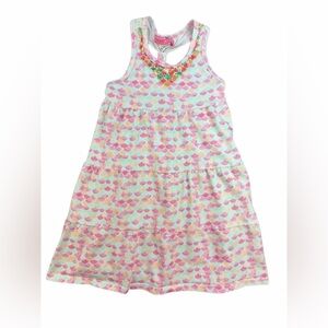 HAVENGIRL Girls Mermaid Print Sleeveless Beaded Dress - 2